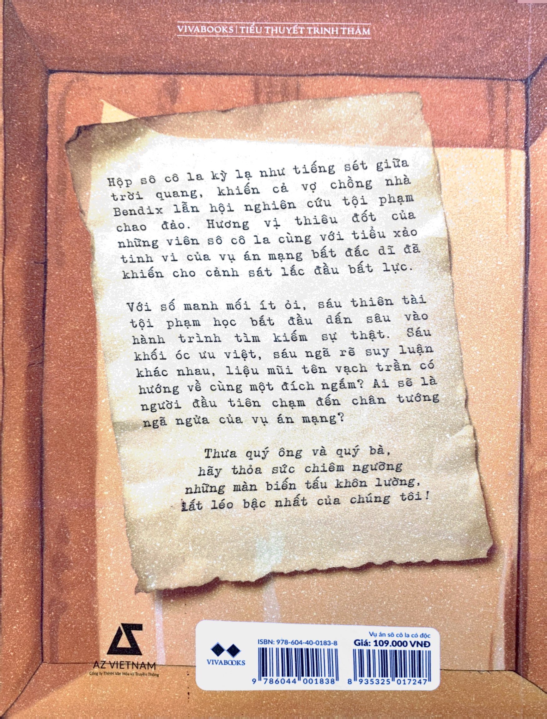 vụ án sô cô la có độc