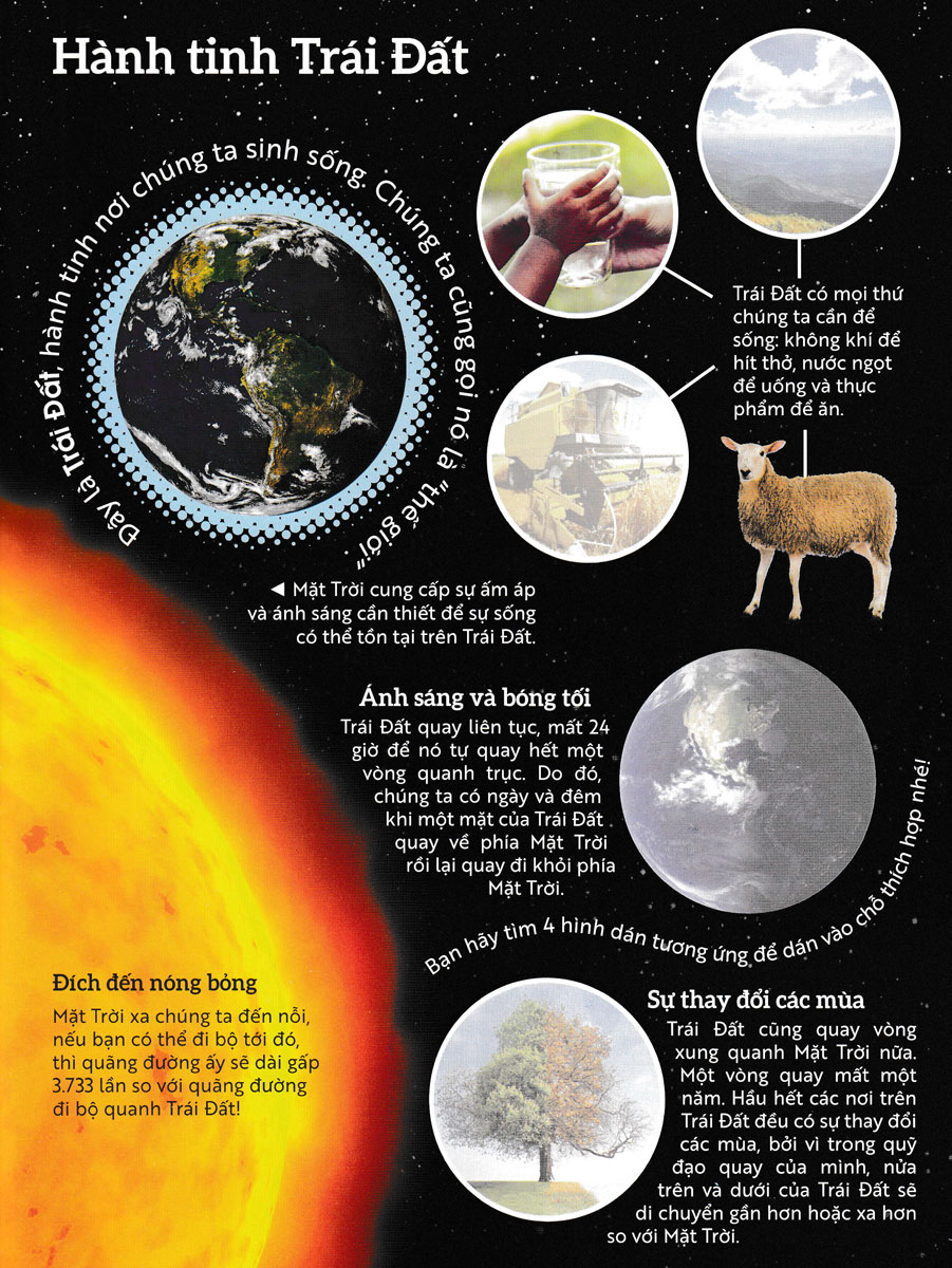 vũ trụ - sách dán hình thông minh