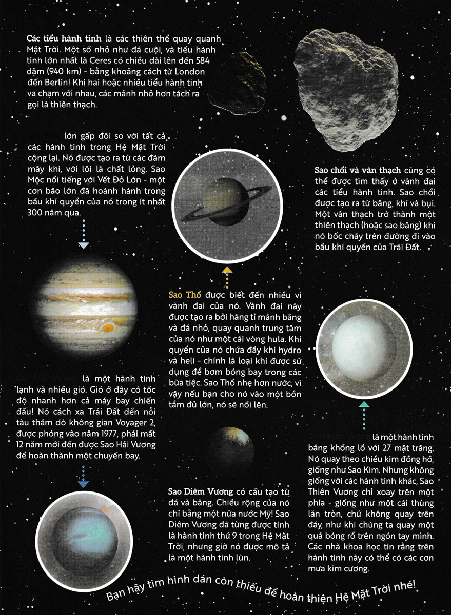 vũ trụ - sách dán hình thông minh