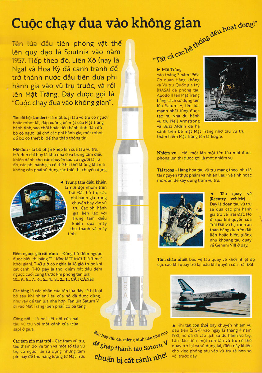 vũ trụ - sách dán hình thông minh