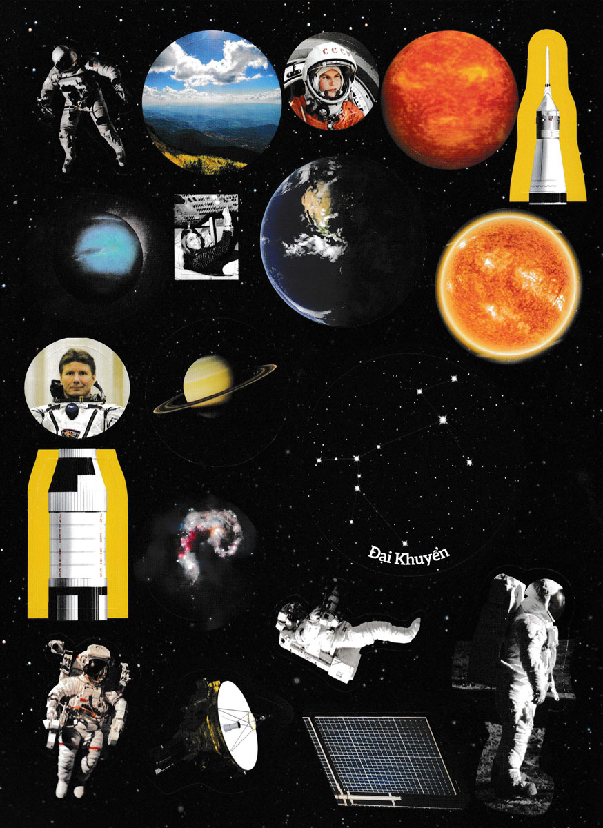 vũ trụ - sách dán hình thông minh