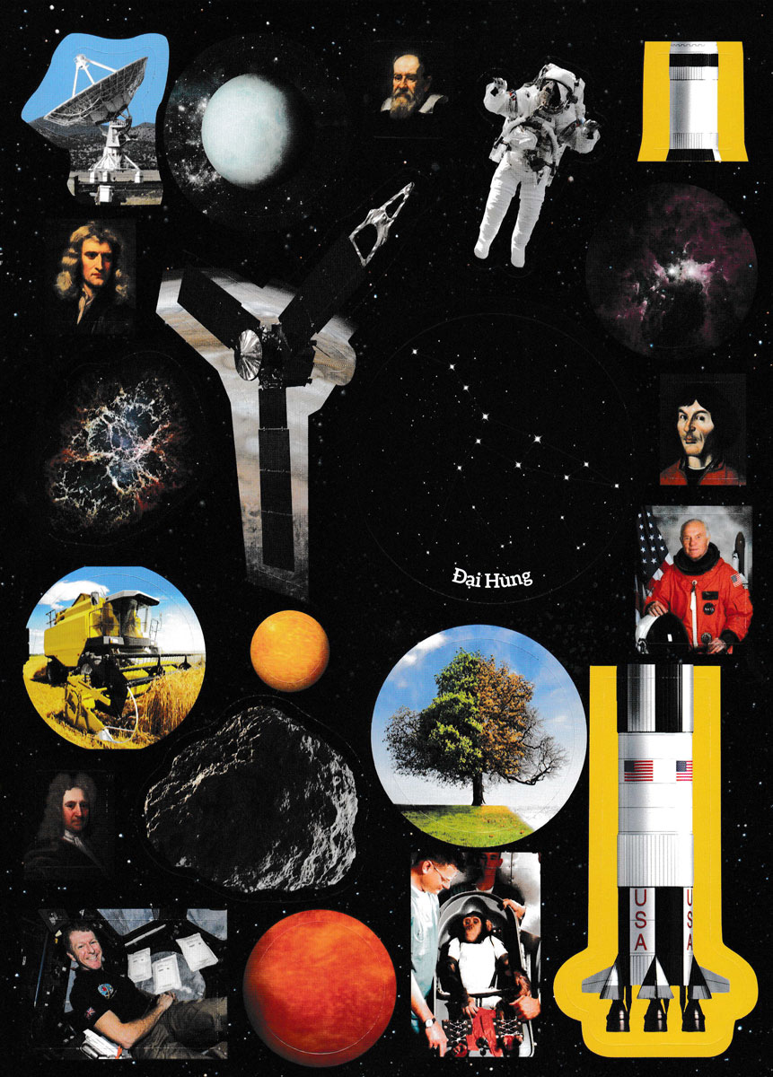 vũ trụ - sách dán hình thông minh