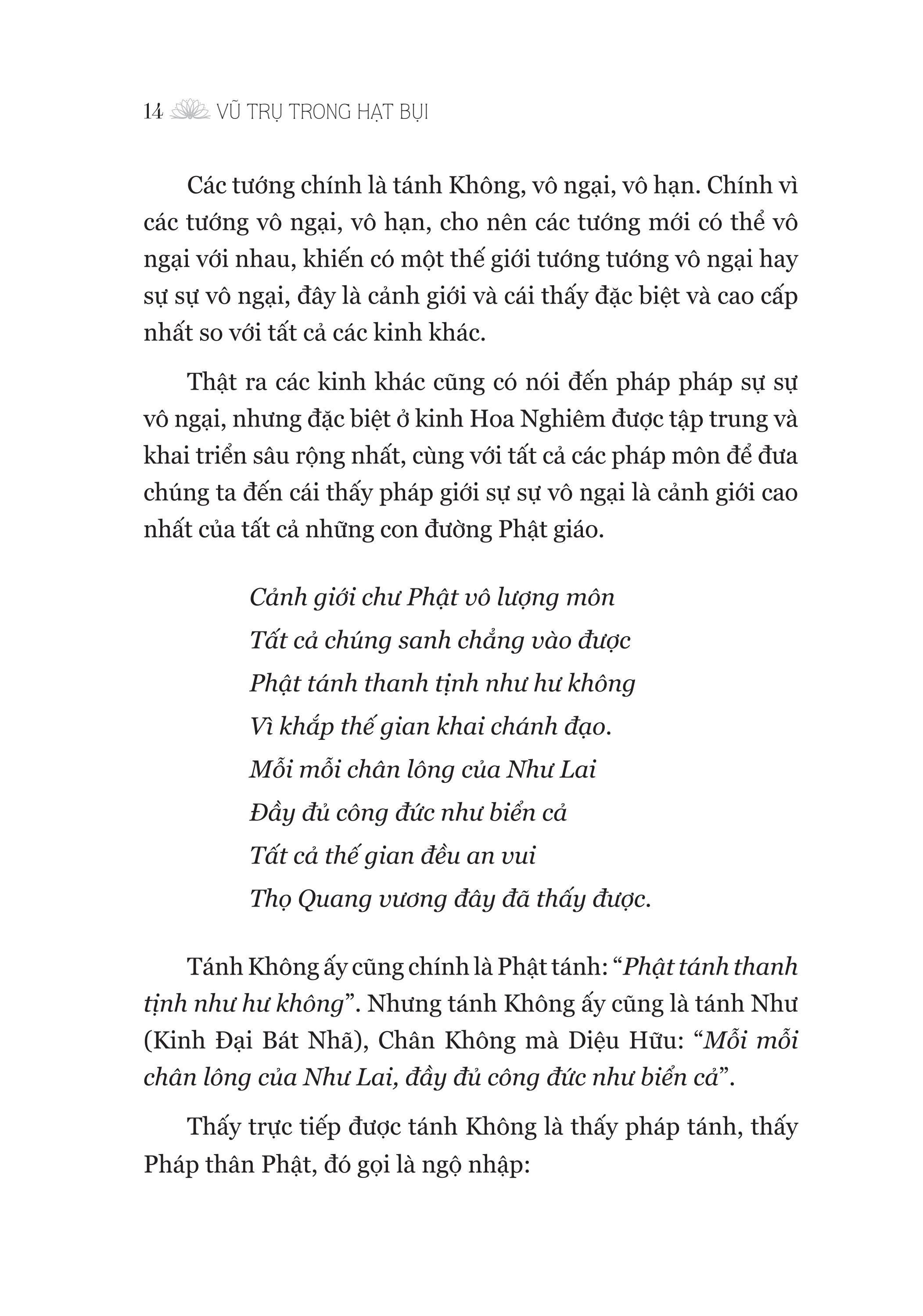 vũ trụ trong hạt bụi - đi vào kinh hoa nghiêm