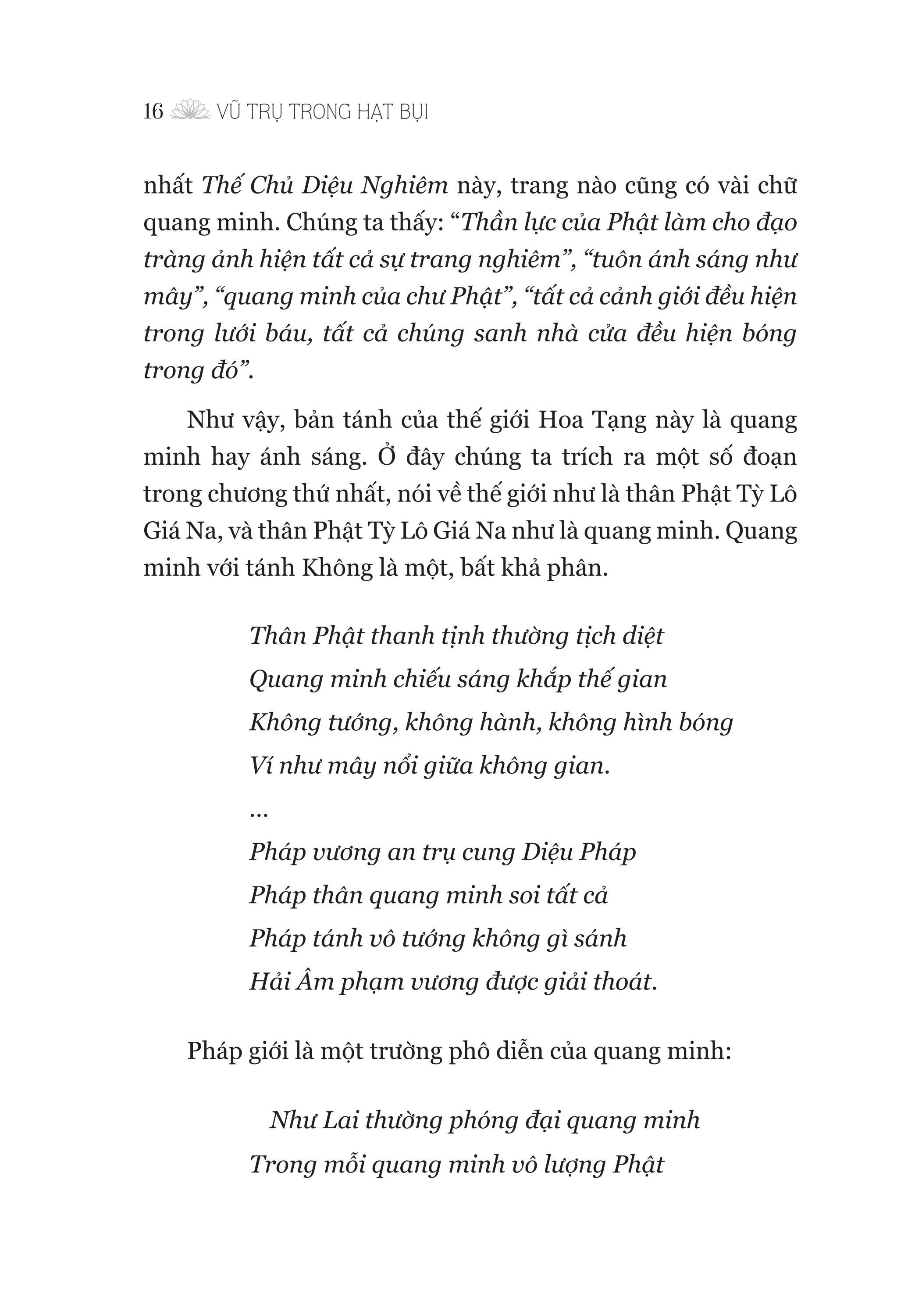 vũ trụ trong hạt bụi - đi vào kinh hoa nghiêm