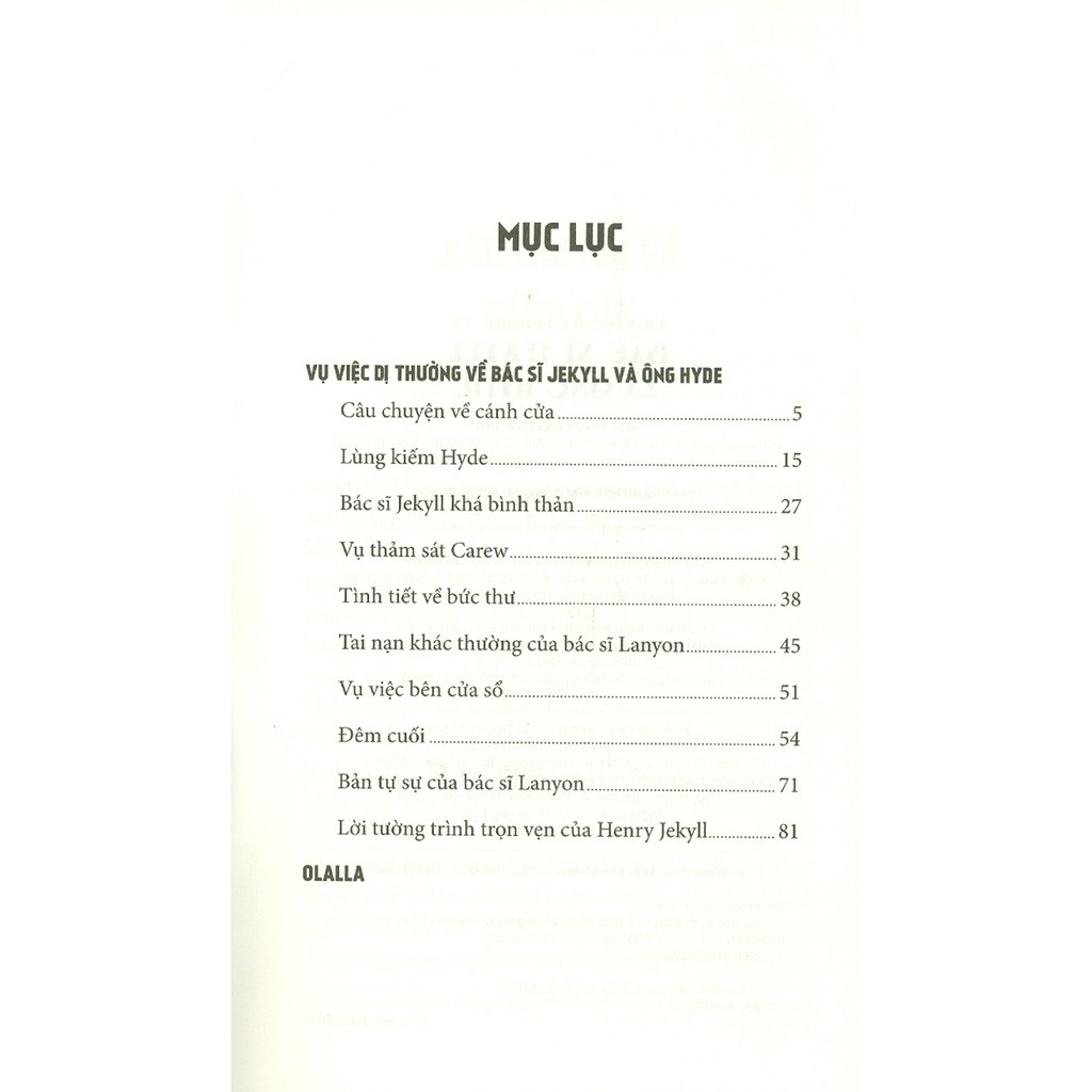 vụ việc dị thường về bác sĩ jekyll và ông hyde