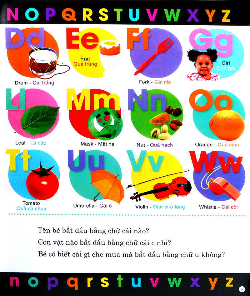 vừa học vừa chơi - bảng chữ cái tiếng anh