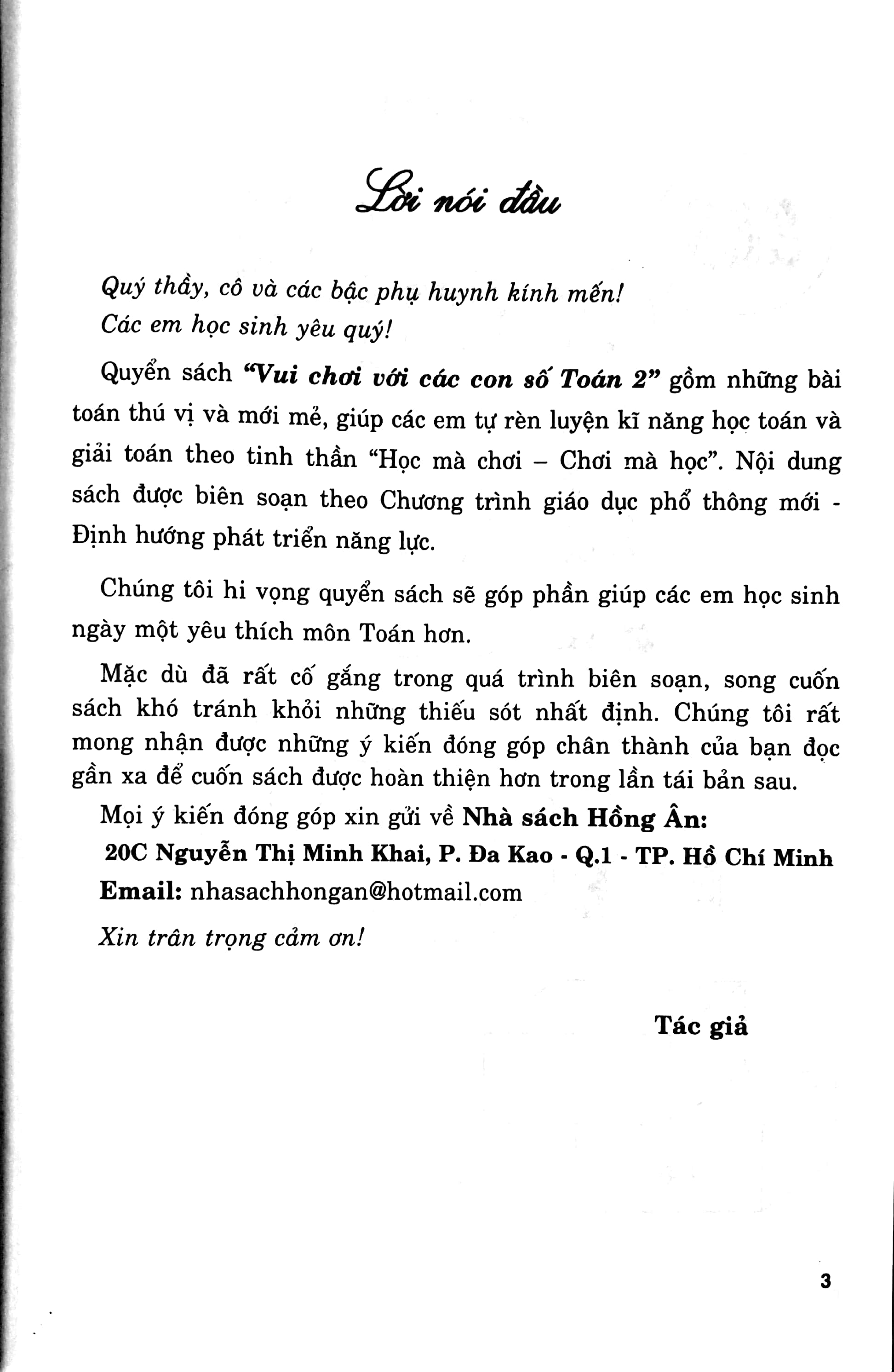 vui chơi với các con số toán 2 (theo chương trình giáo dục phổ thông mới, định hướng phát triển năng lực)