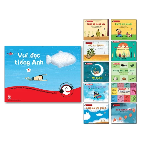 vui đọc tiếng anh - giúp bé học các kĩ năng tiếng anh - dành cho lứa tuổi 5 - 7 (boxset 10 cuốn)