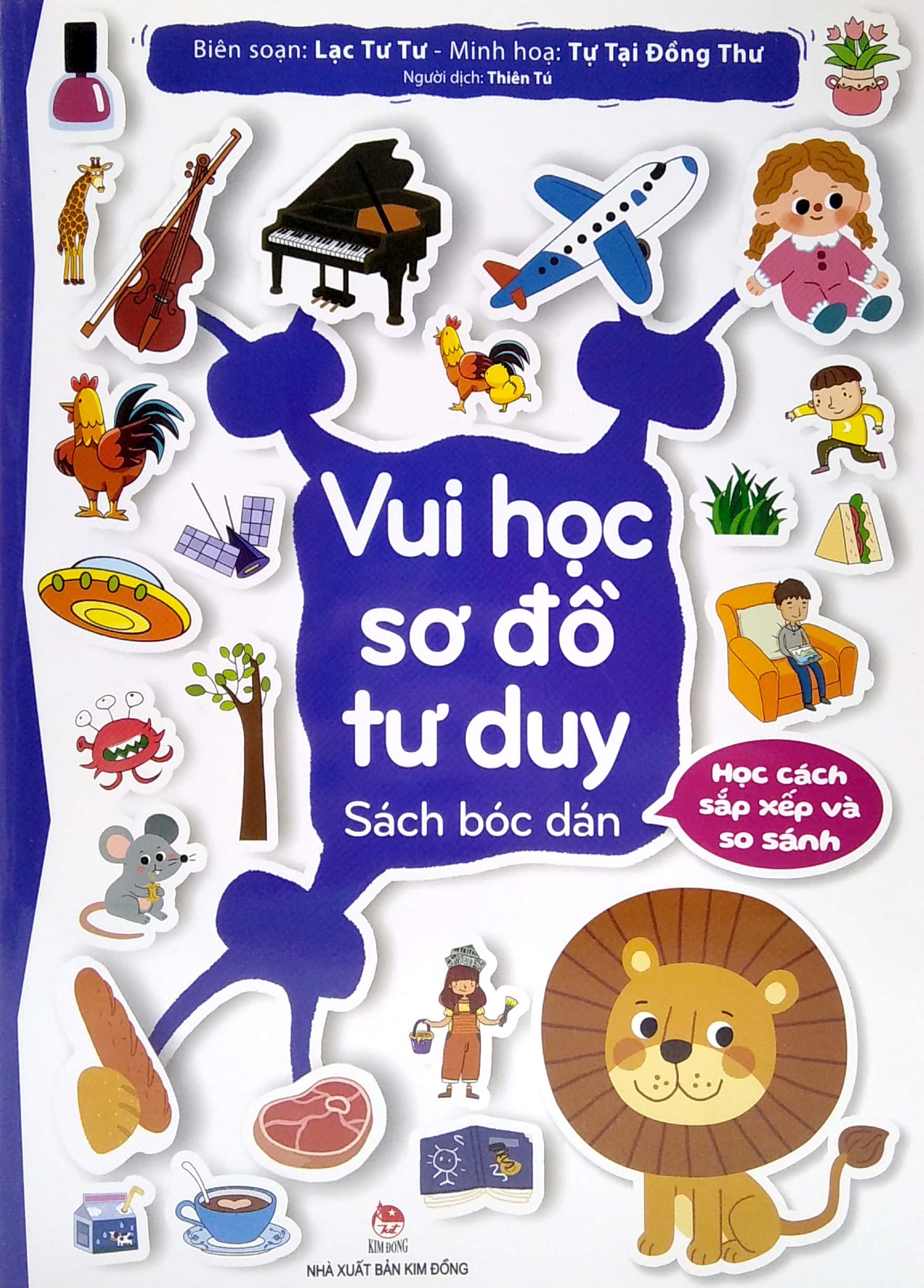 vui học sơ đồ tư duy - sách bóc dán - học cách sắp xếp và so sánh