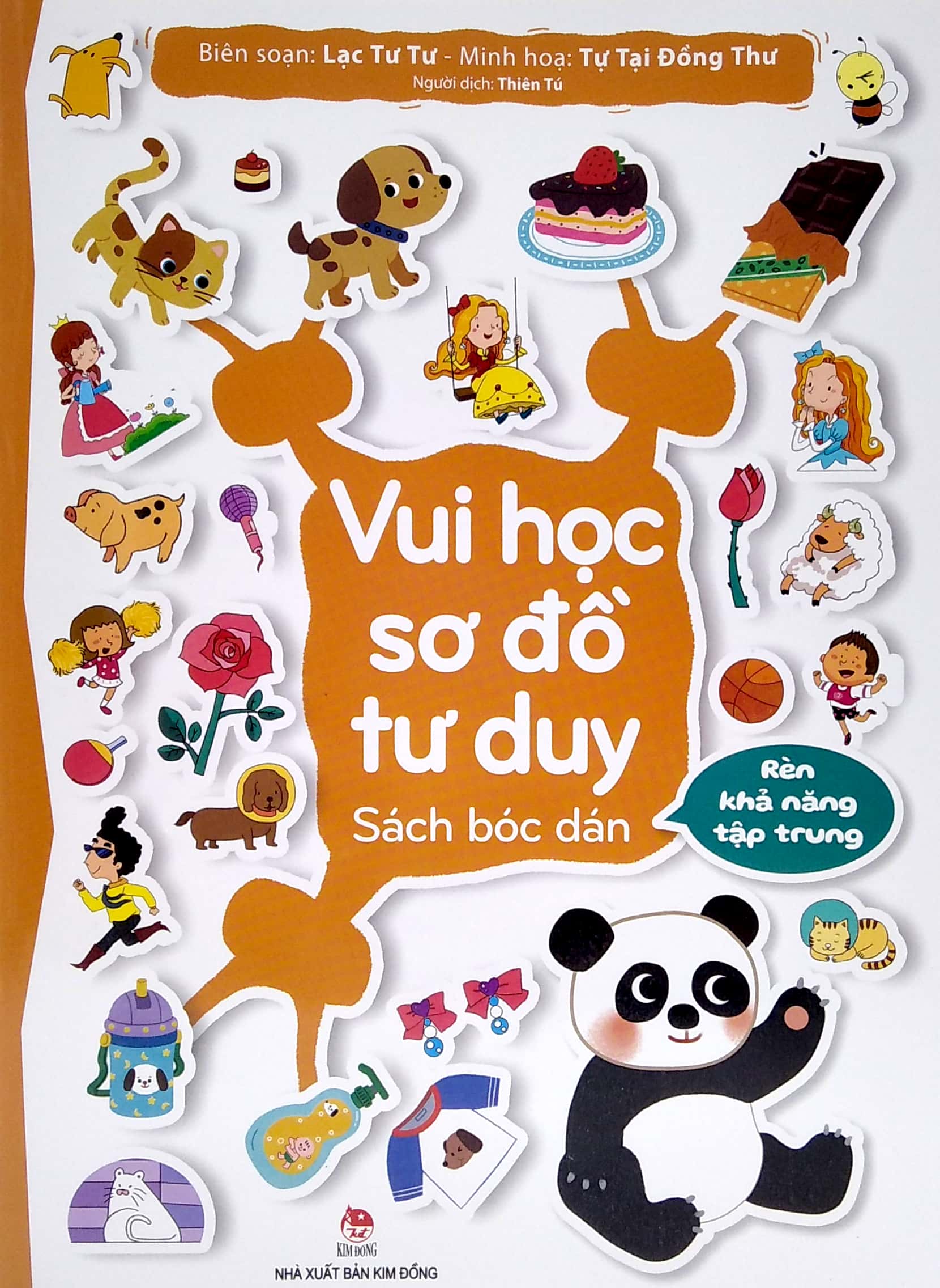 vui học sơ đồ tư duy - sách bóc dán - rèn khả năng tập trung