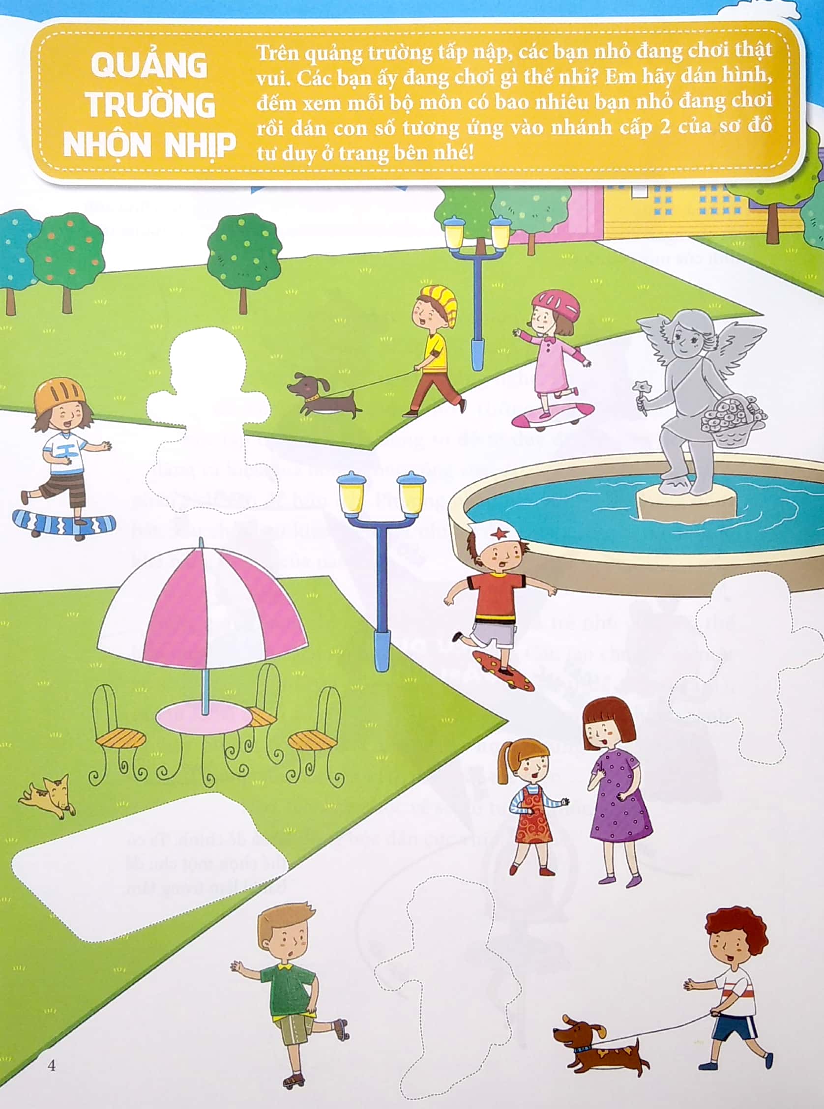 vui học sơ đồ tư duy - sách bóc dán - tăng cường khả năng quan sát