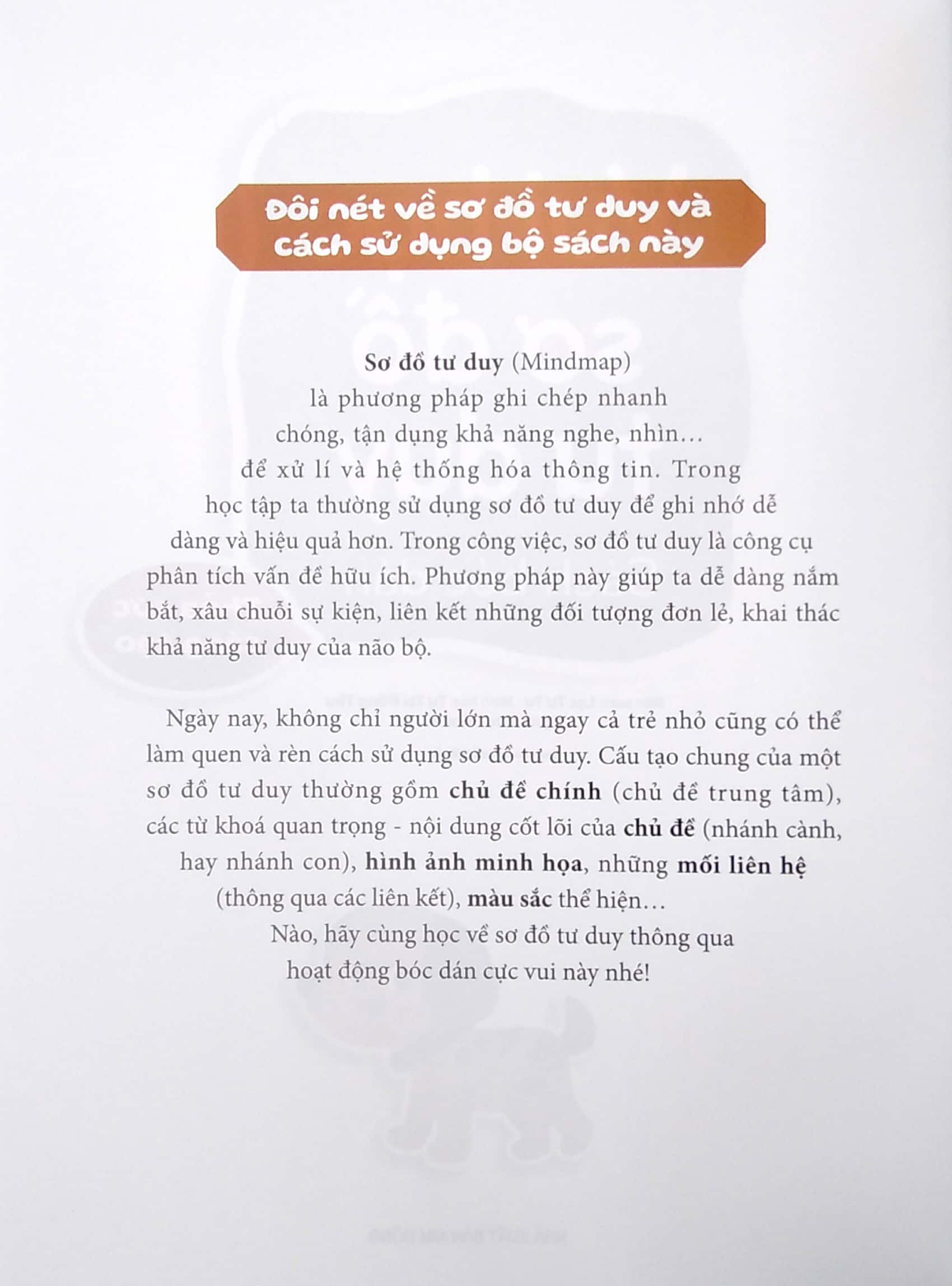 vui học sơ đồ tư duy - sách bóc dán - thỏa sức sáng tạo