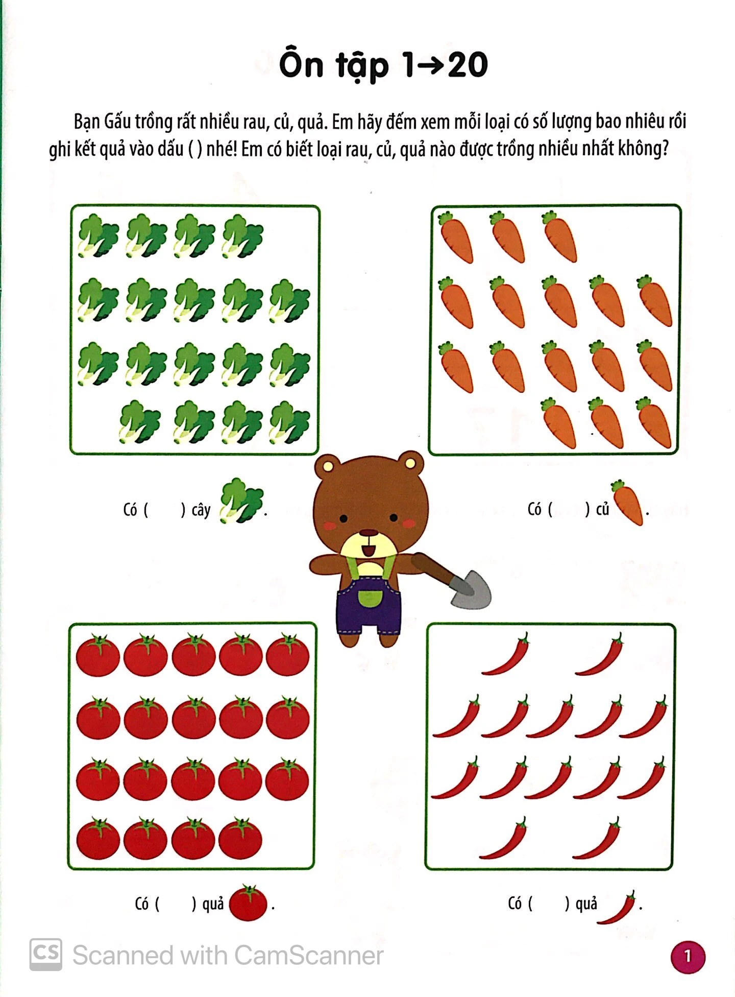 vui học toán - làm quen với các con số từ 1 đến 50