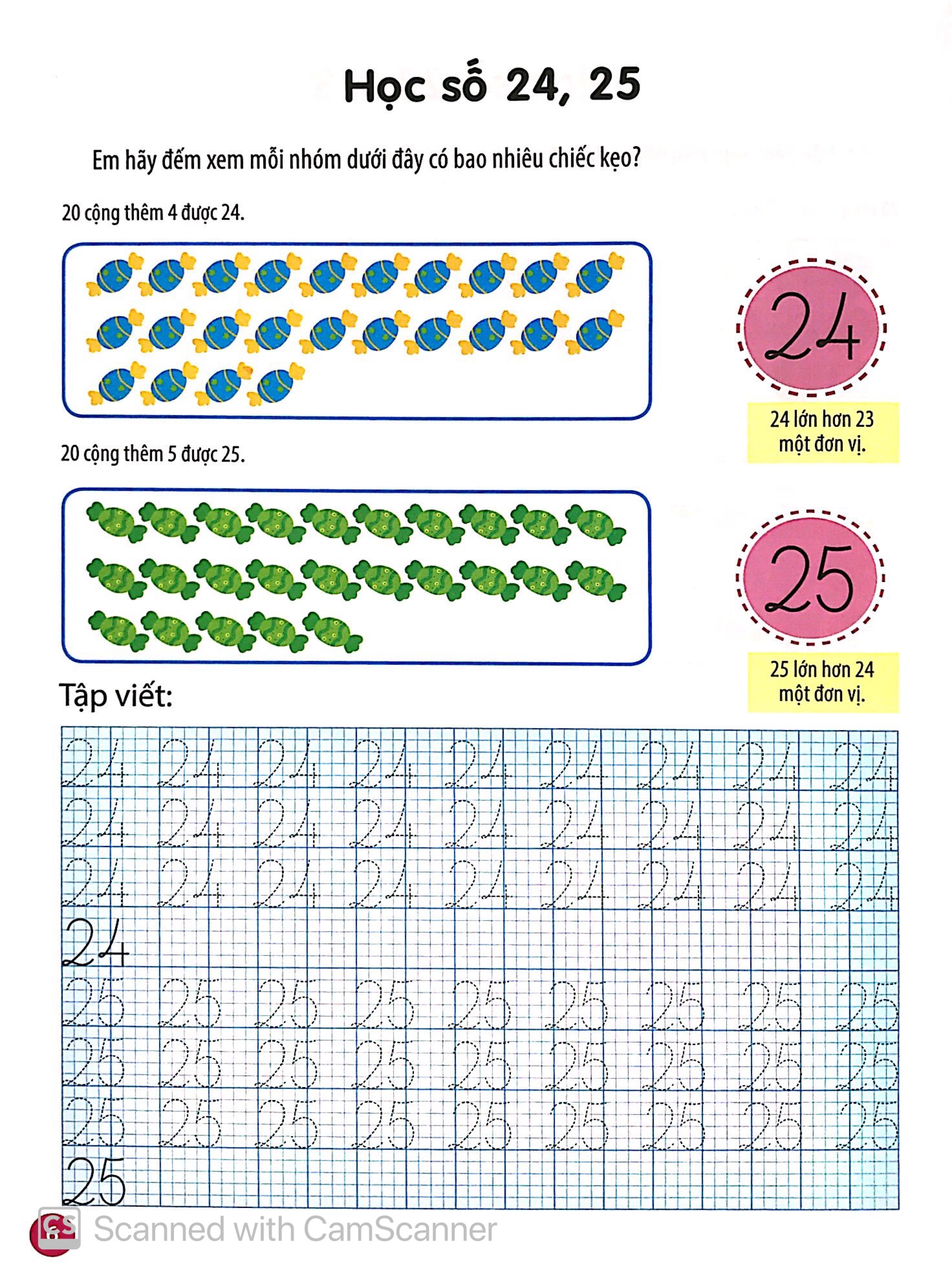 vui học toán - làm quen với các con số từ 1 đến 50