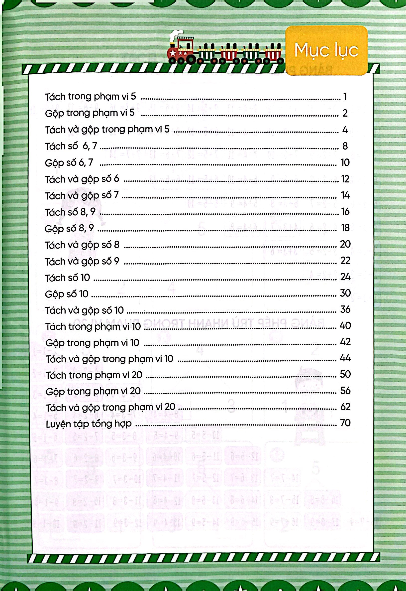 vui học toán - tách và gộp