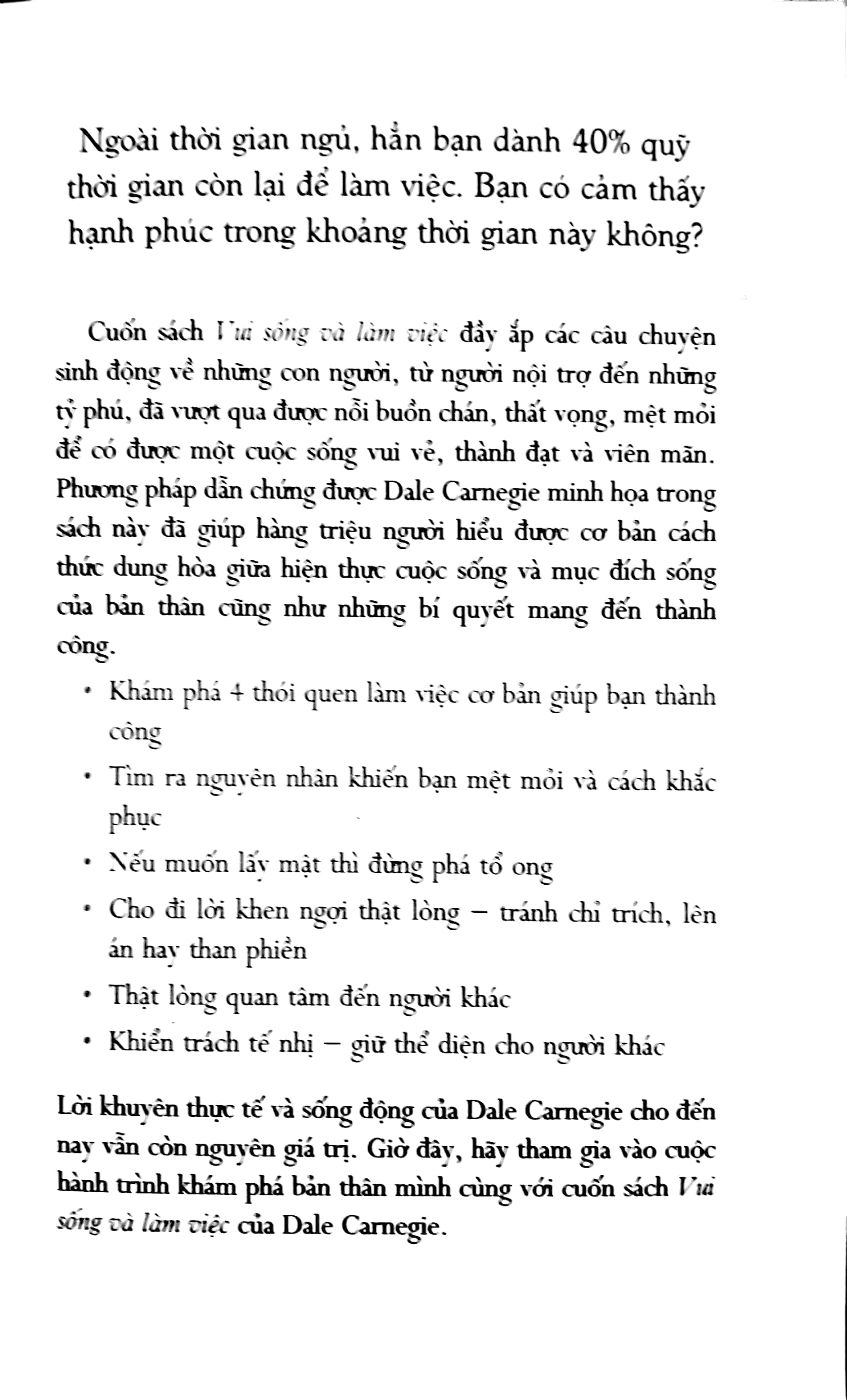 vui sống và làm việc