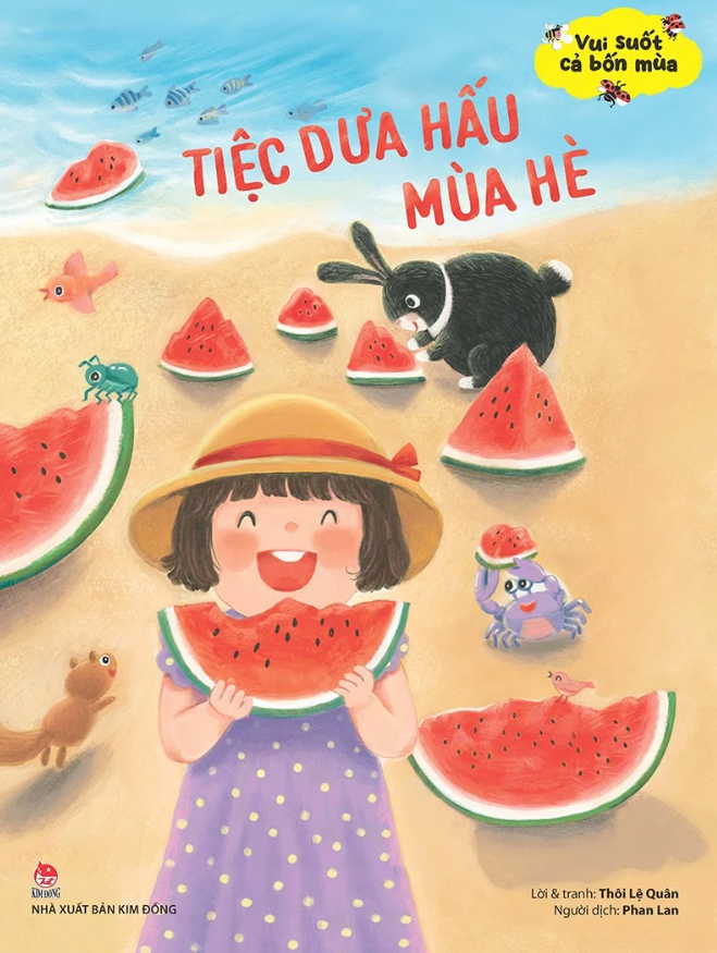 vui suốt cả bốn mùa - tiệc dưa hấu mùa hè