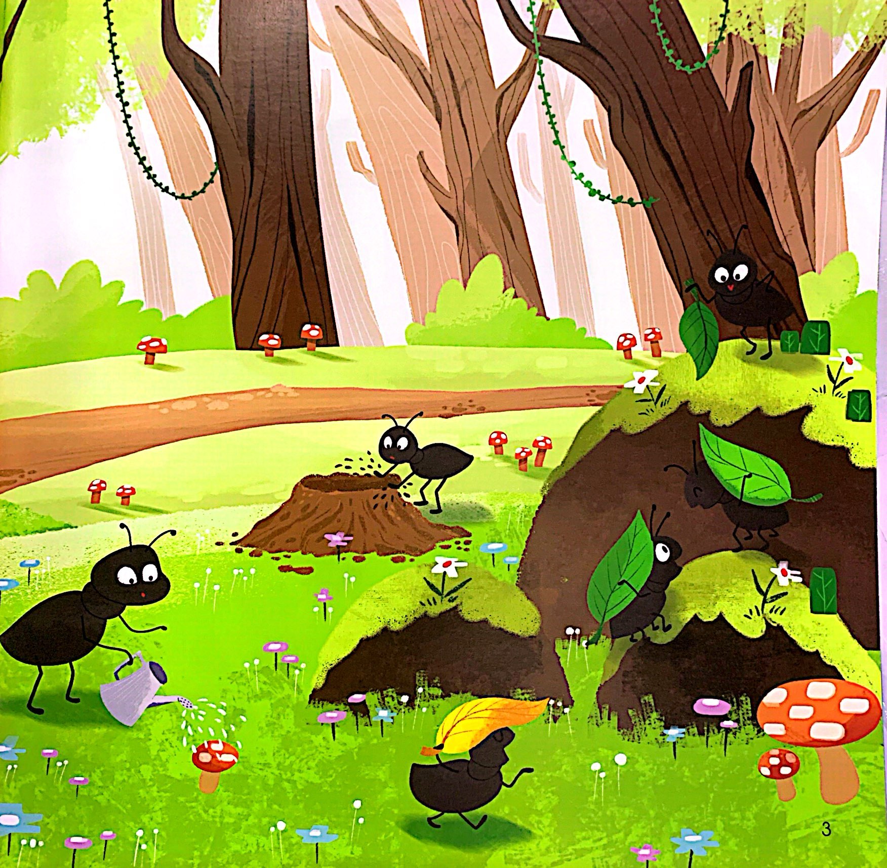 vun đắp tâm hồn - chuyện ở rừng vi vu - kiến đen lực sĩ và chuyến đi đáng nhớ