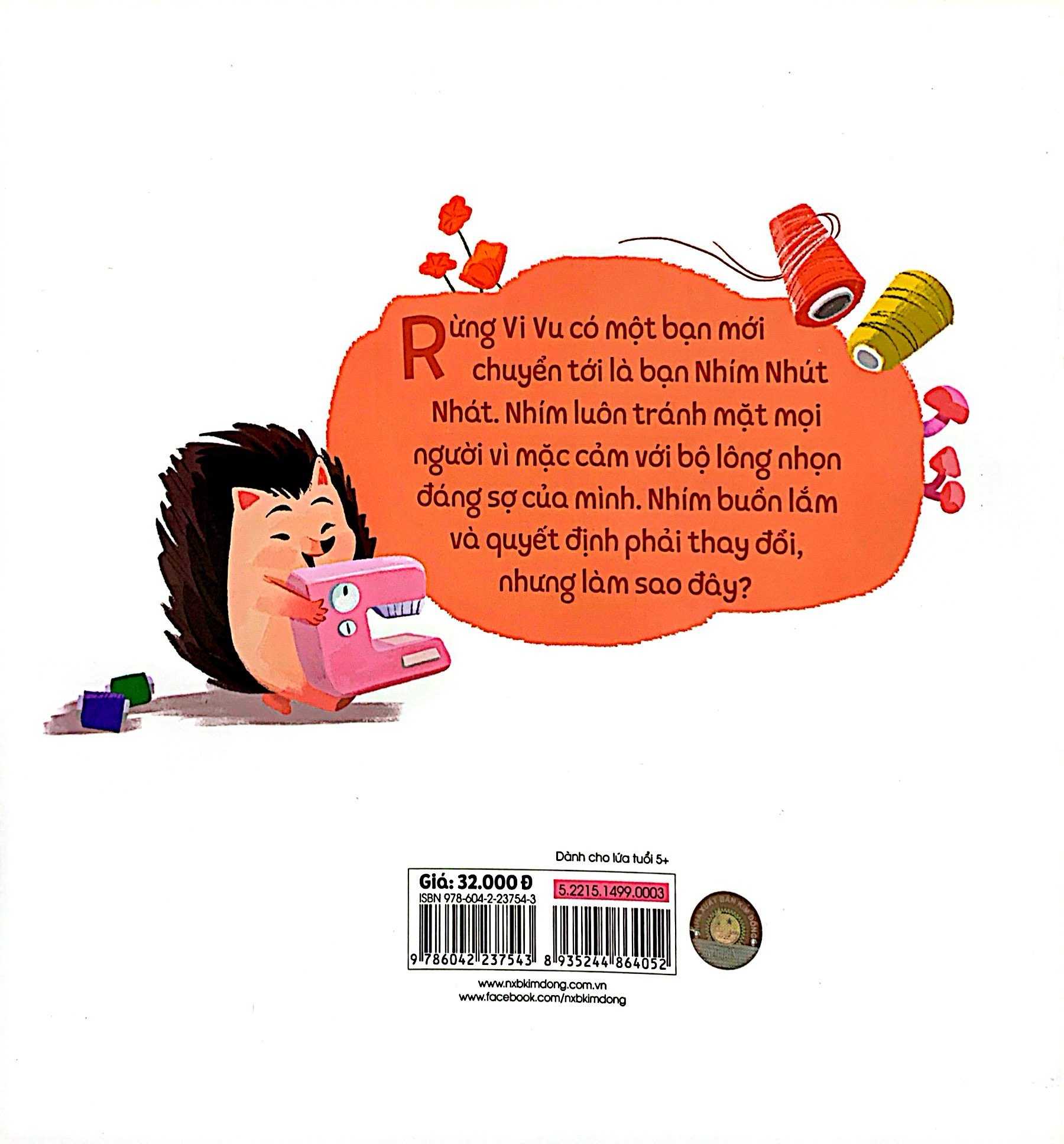 vun đắp tâm hồn - chuyện ở rừng vi vu - nhím nhút nhát và bộ lông nhọn hoắt