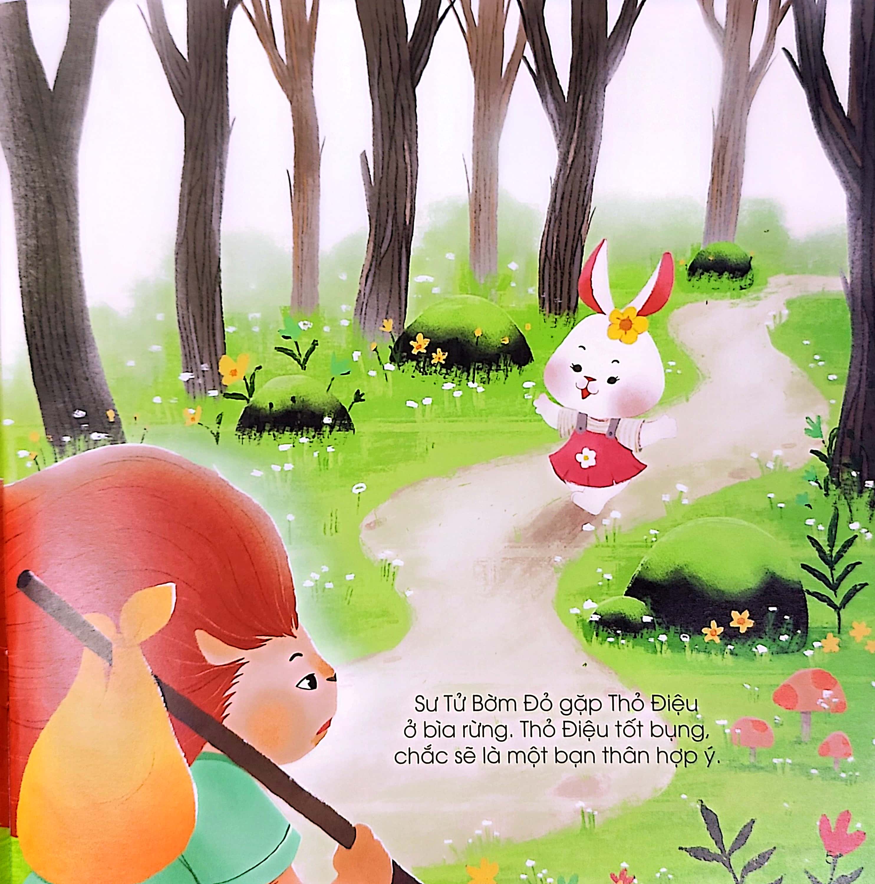 vun đắp tâm hồn - chuyện ở rừng vi vu - sư tử bờm đỏ tìm bạn thân