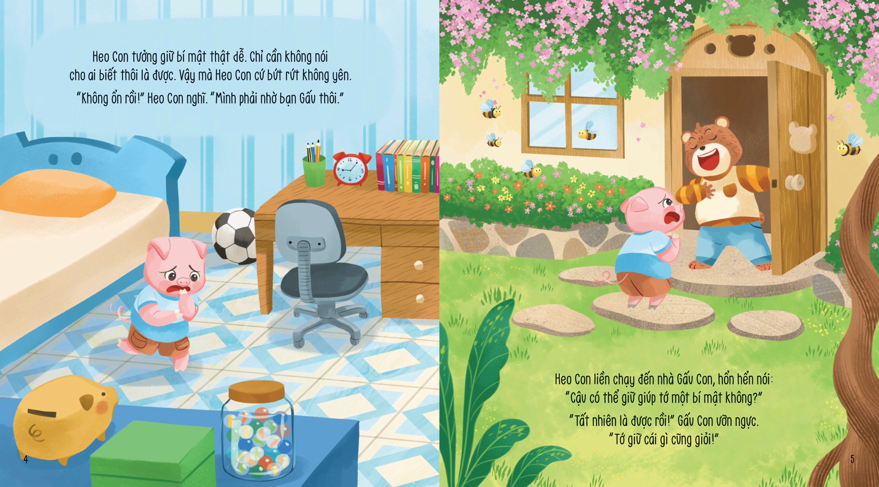 vun đắp tâm hồn - khỉ con và các bạn vui nhộn - ai giữ bí mật giỏi nhất?