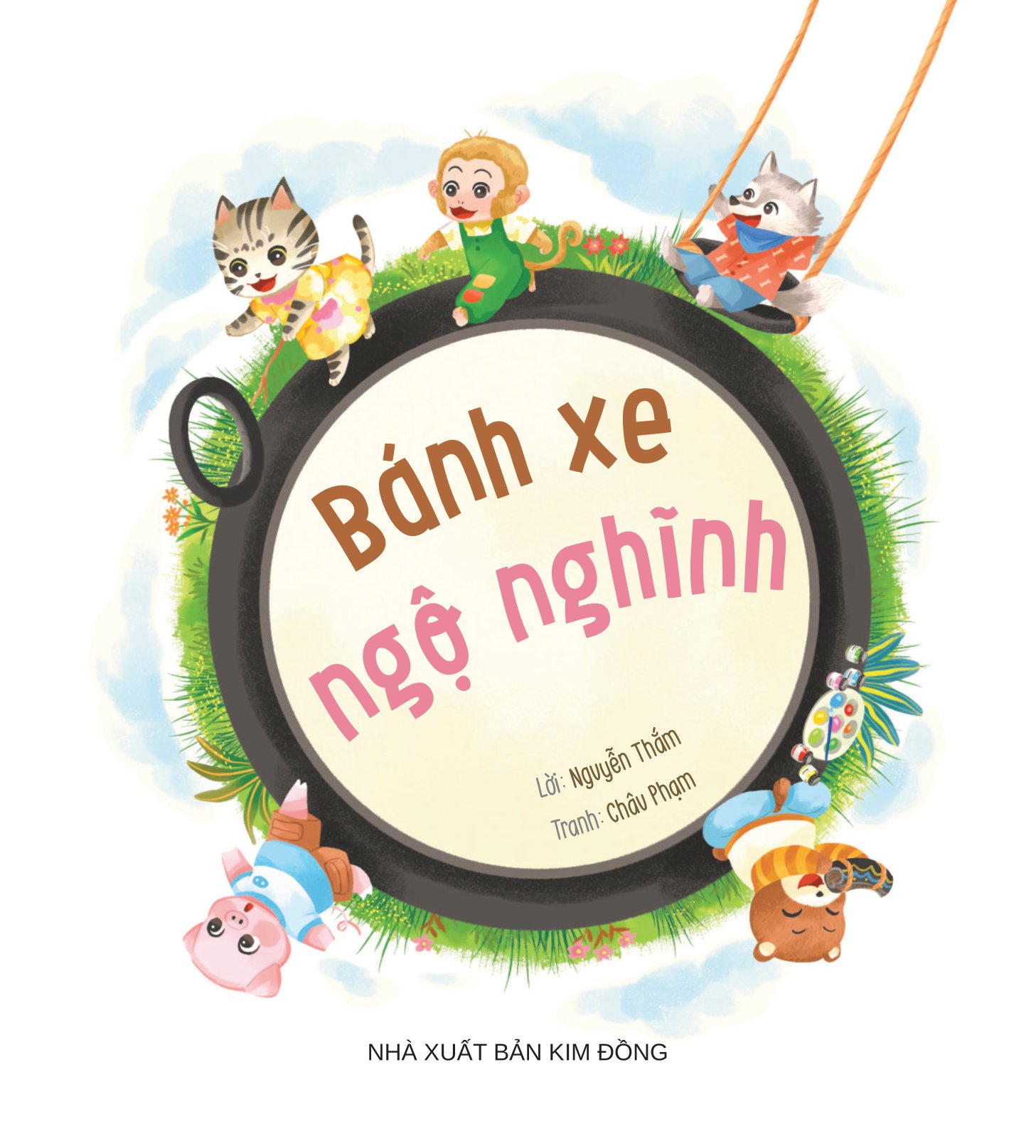 vun đắp tâm hồn - khỉ con và các bạn vui nhộn - bánh xe ngộ nghĩnh