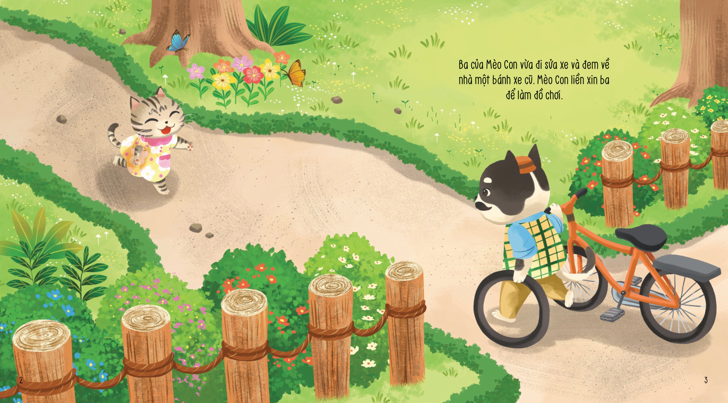 vun đắp tâm hồn - khỉ con và các bạn vui nhộn - bánh xe ngộ nghĩnh