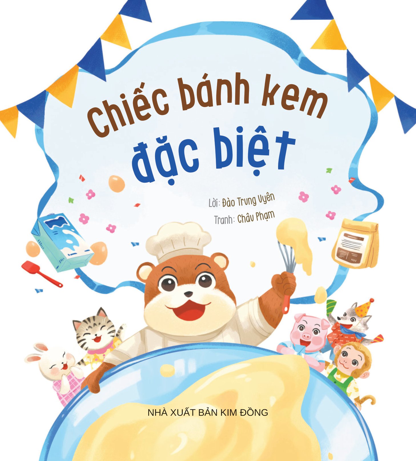 vun đắp tâm hồn - khỉ con và các bạn vui nhộn - chiếc bánh kem đặc biệt