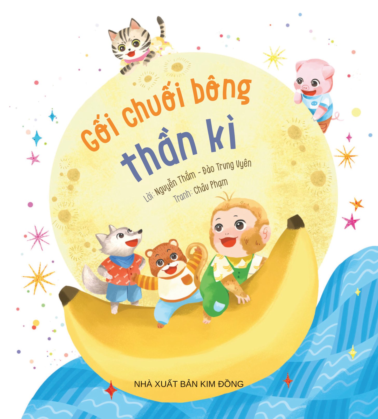 vun đắp tâm hồn - khỉ con và các bạn vui nhộn - gối chuối bông thần kì