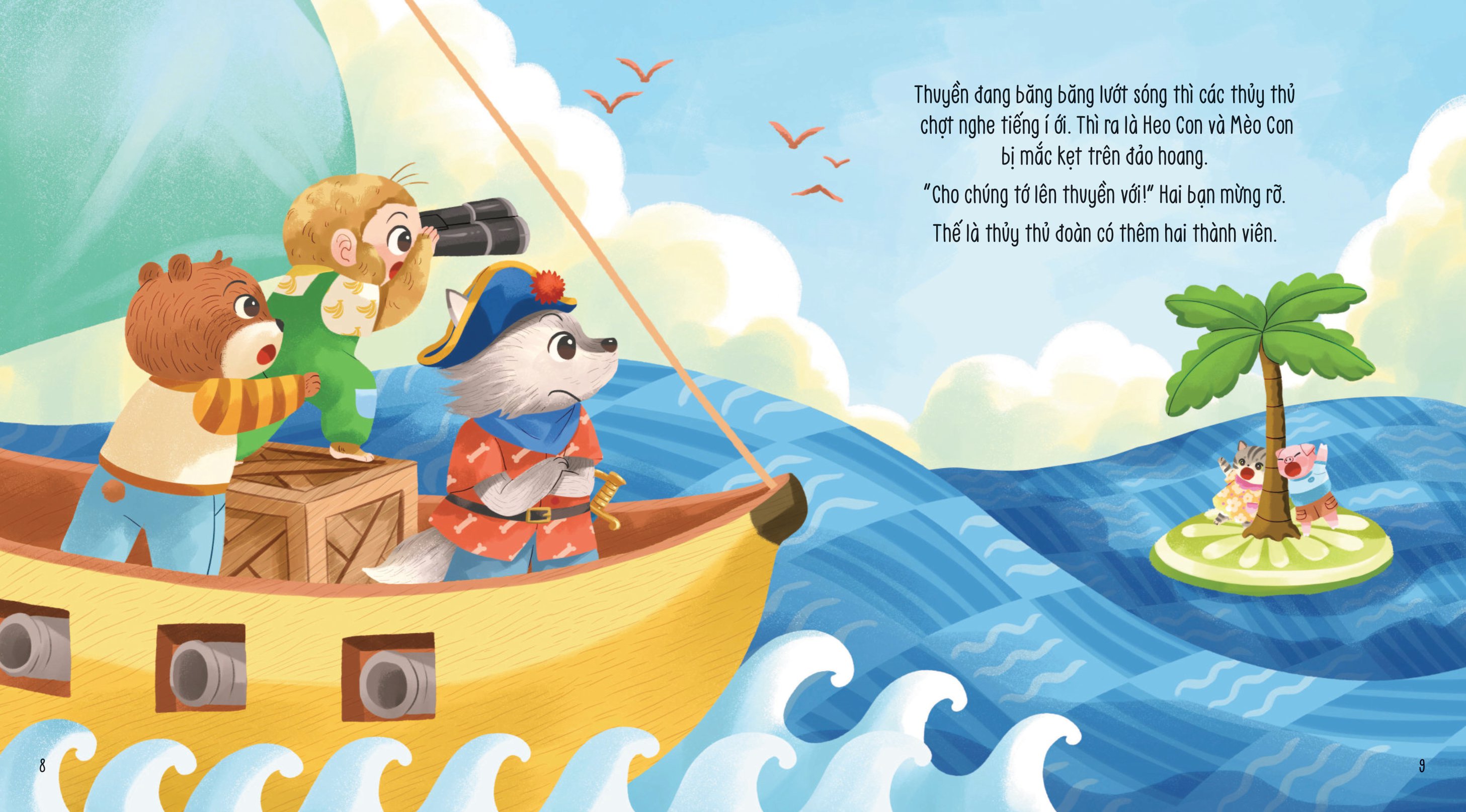 vun đắp tâm hồn - khỉ con và các bạn vui nhộn - gối chuối bông thần kì