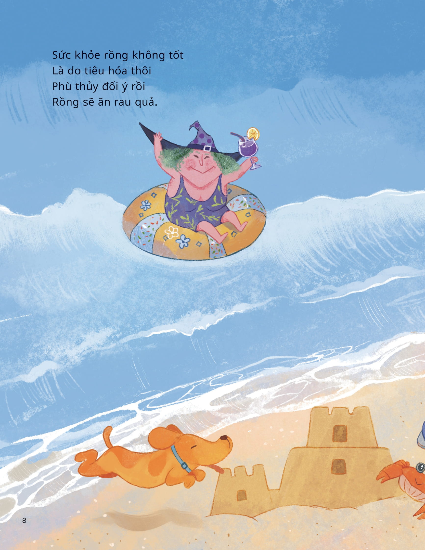 vun đắp tâm hồn - rồng nhỏ và phù thủy - little dragon and the witch - bé rồng muốn thành lực sĩ - how to become a muscle dragon