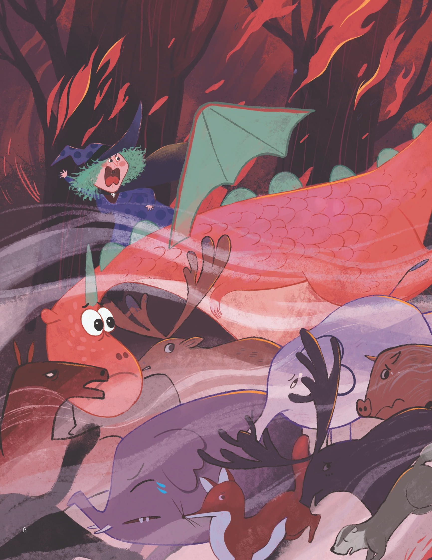 vun đắp tâm hồn - rồng nhỏ và phù thủy - little dragon and the witch - lâu đài trong khói lửa - the castle under fire