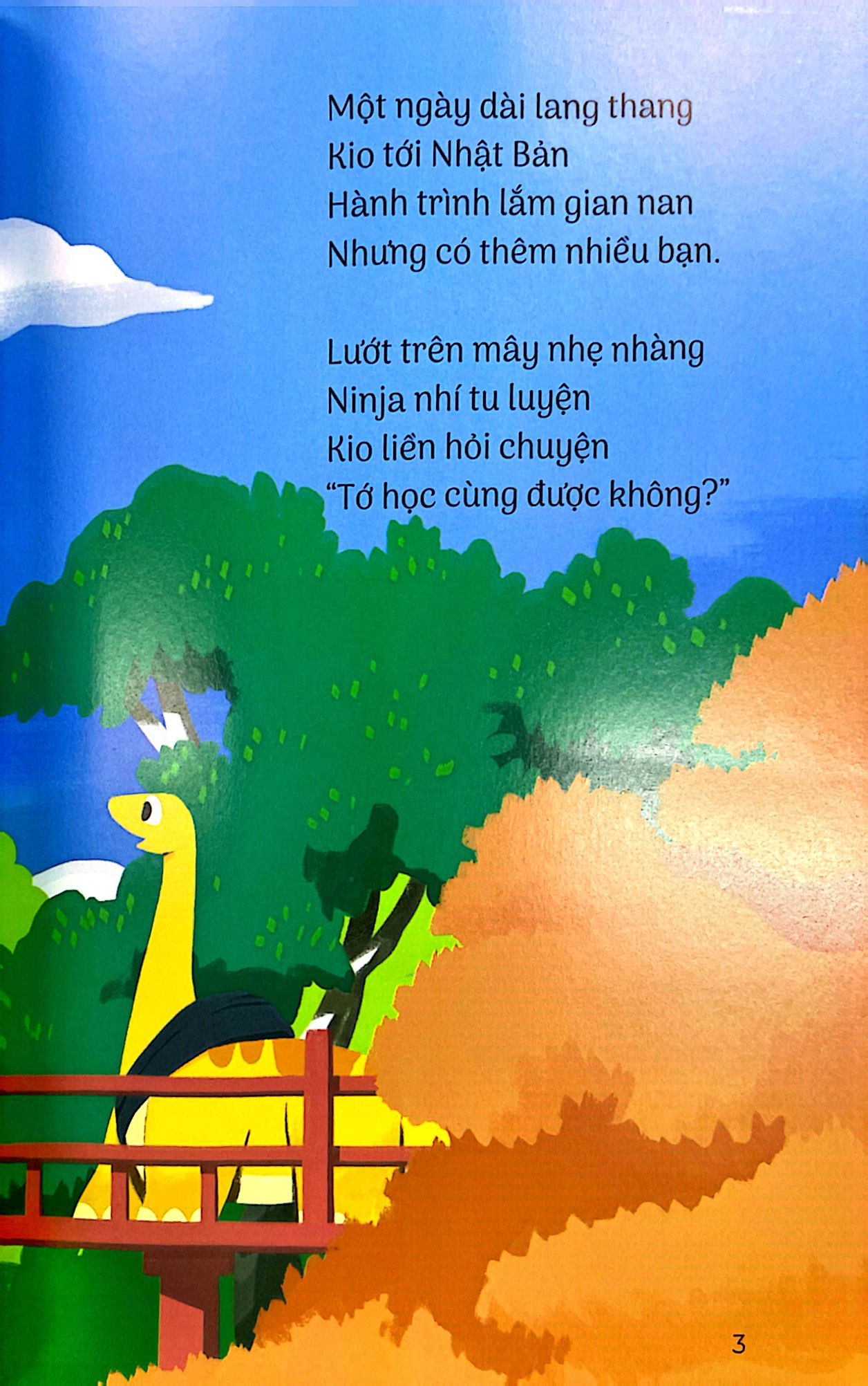 vun đắp tâm hồn - thế giới của khủng long kio - ninja cổ dài