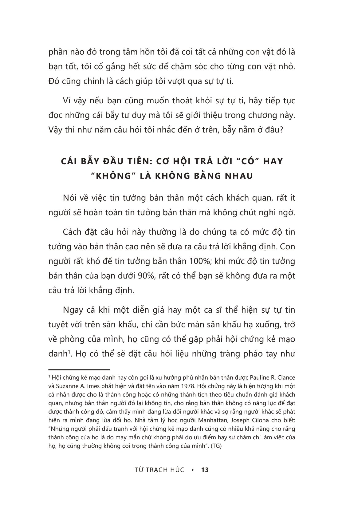 vượt lên mặc cảm tự ti - nắm lấy bản lĩnh tự tin