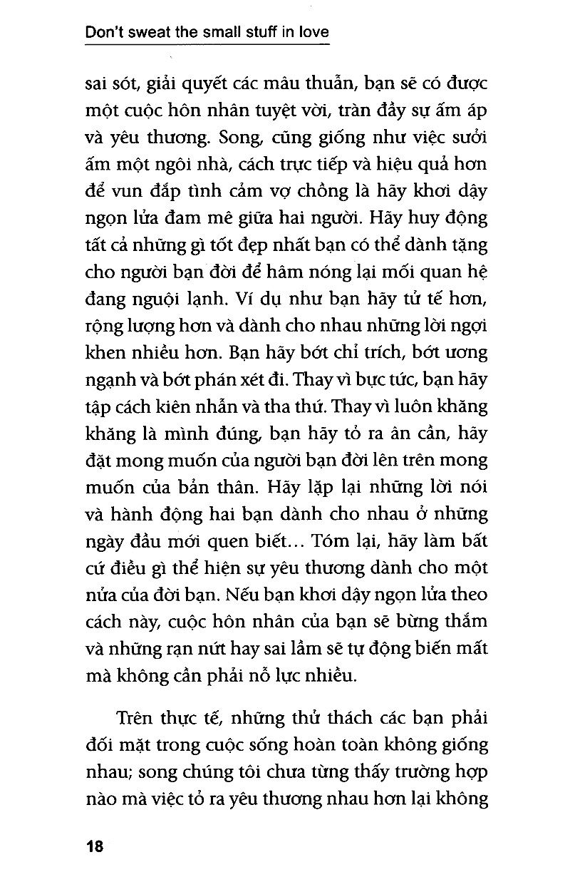 vượt lên những chuyện nhỏ trong tình yêu (tb)