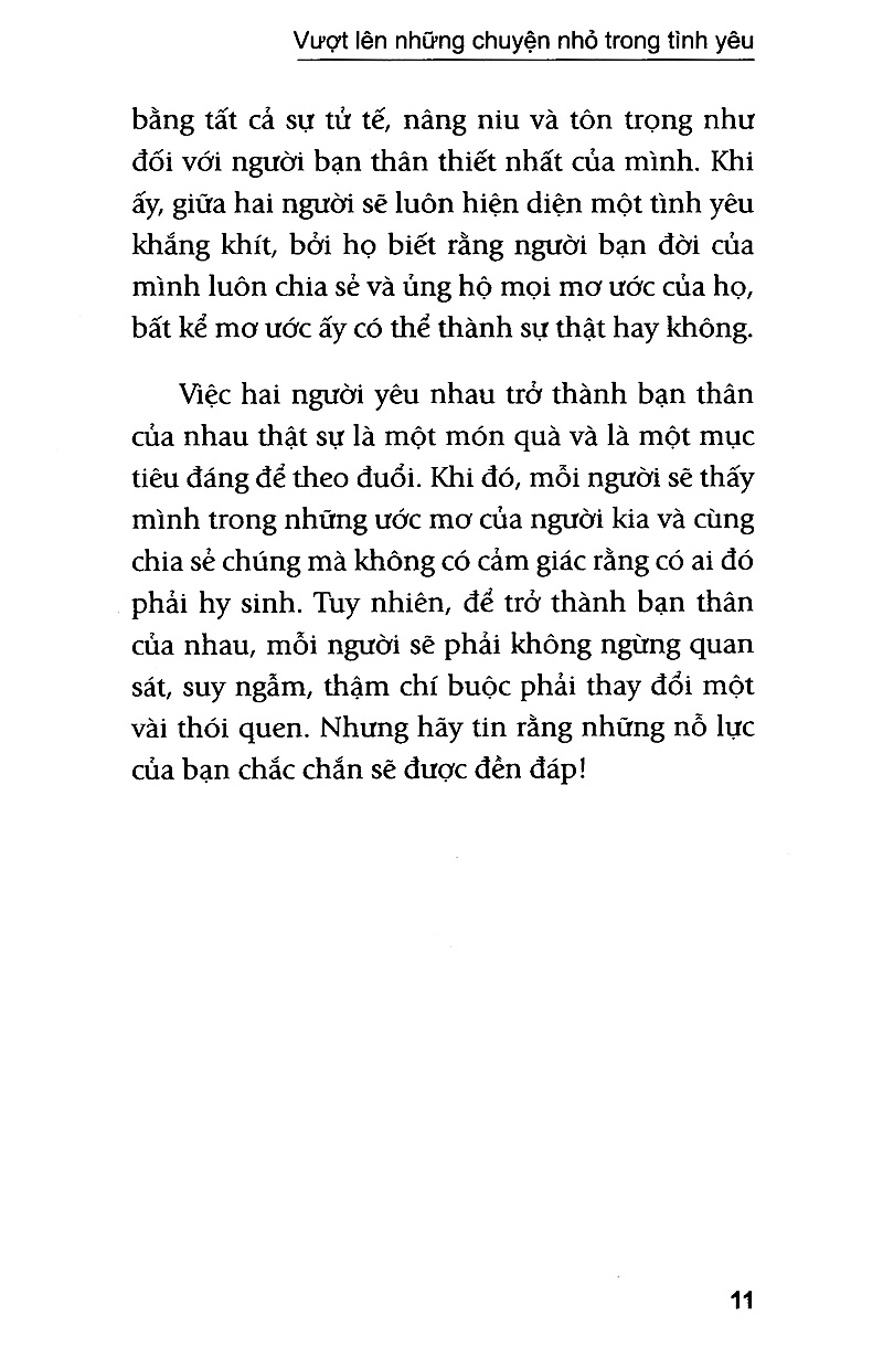 vượt lên những chuyện nhỏ trong tình yêu (tb)