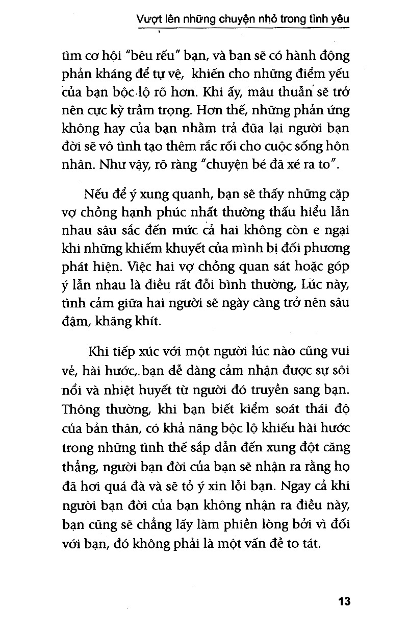 vượt lên những chuyện nhỏ trong tình yêu (tb)