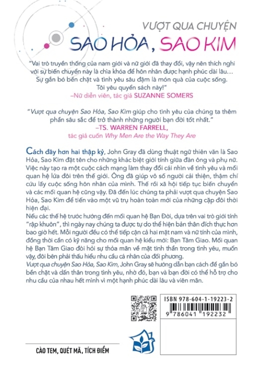 vượt qua chuyện sao hỏa, sao kim - kỹ năng gìn giữ và phát triển cuộc sống lứa đôi trong thế giới phức tạp ngày nay