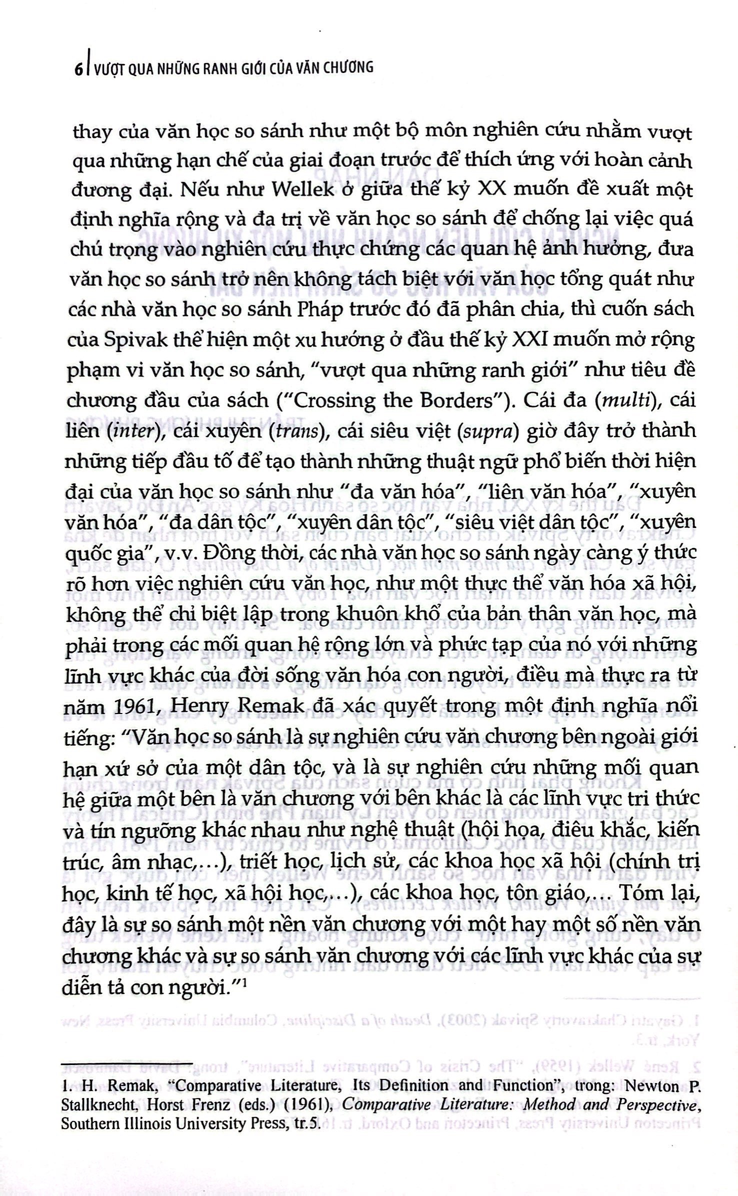 vượt qua những ranh giới của văn chương