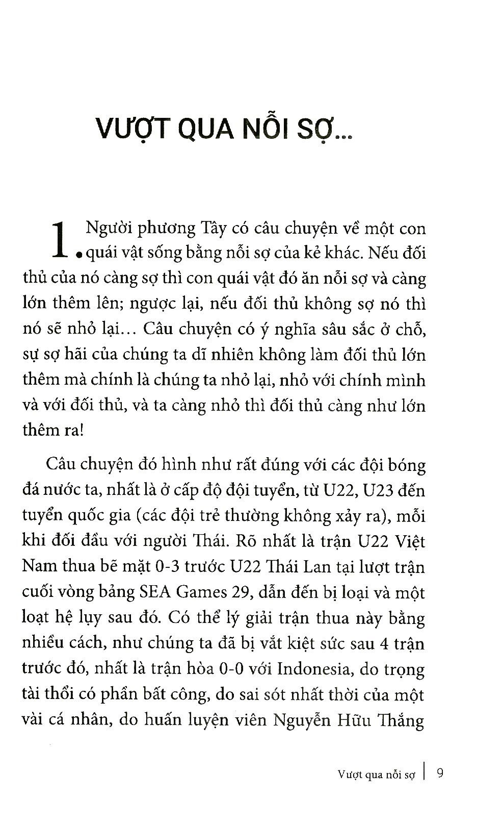 vượt qua nỗi sợ - một quan niệm sống tích cực