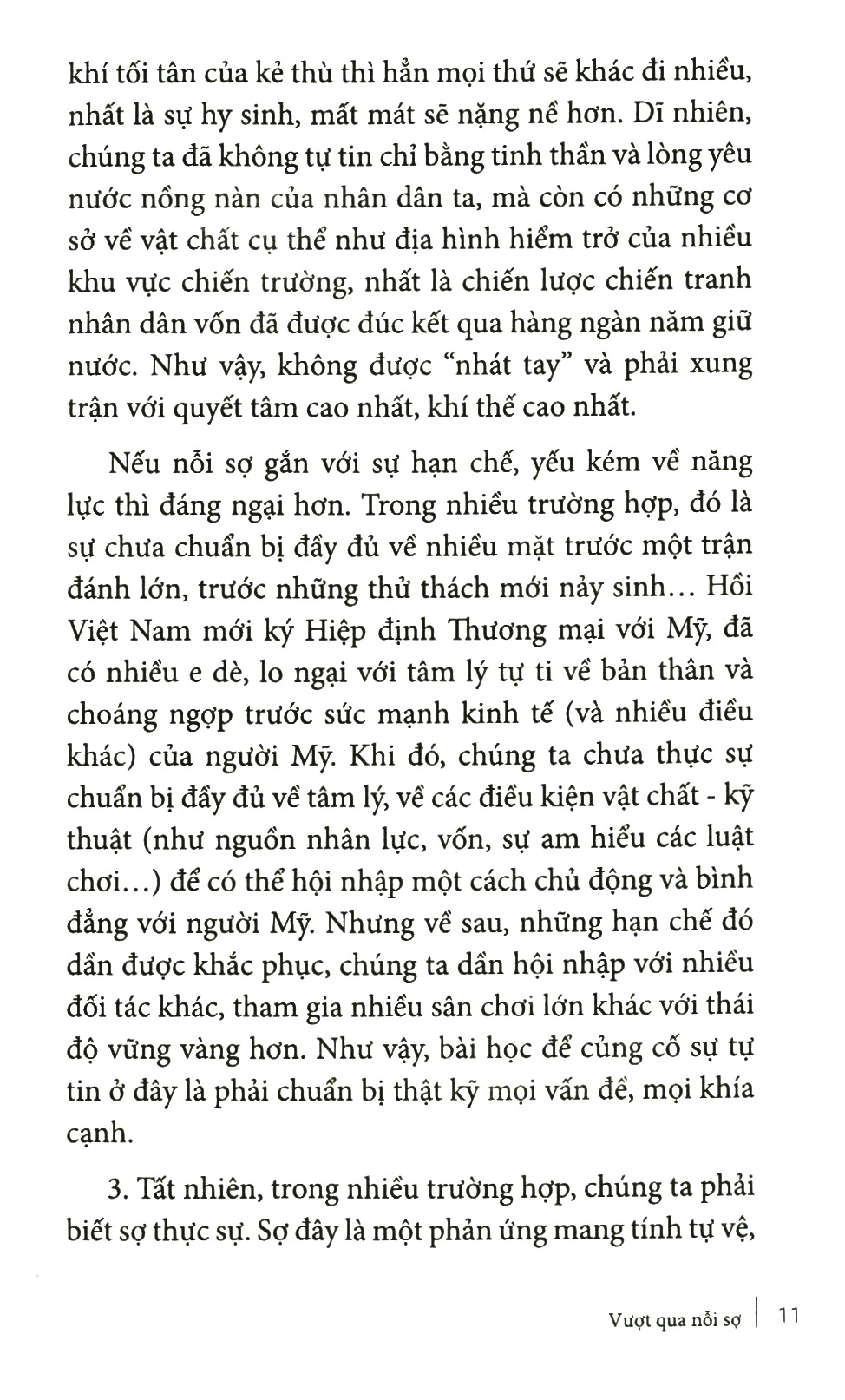 vượt qua nỗi sợ - một quan niệm sống tích cực