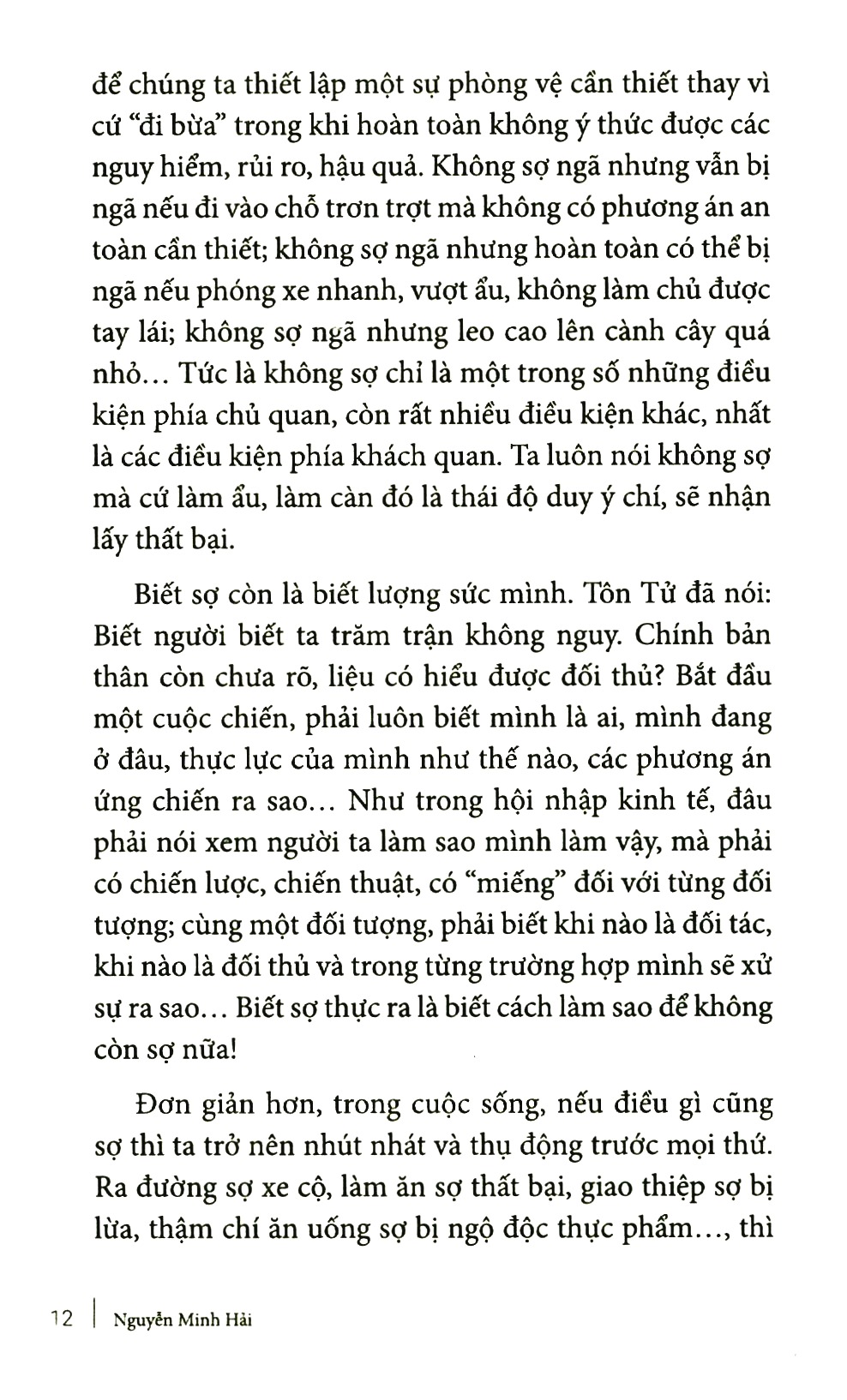 vượt qua nỗi sợ - một quan niệm sống tích cực
