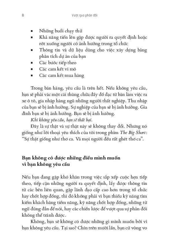 vượt qua phản đối: nghệ thuật và khoa học thương thảo trong bán hàng