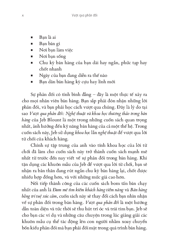 vượt qua phản đối: nghệ thuật và khoa học thương thảo trong bán hàng