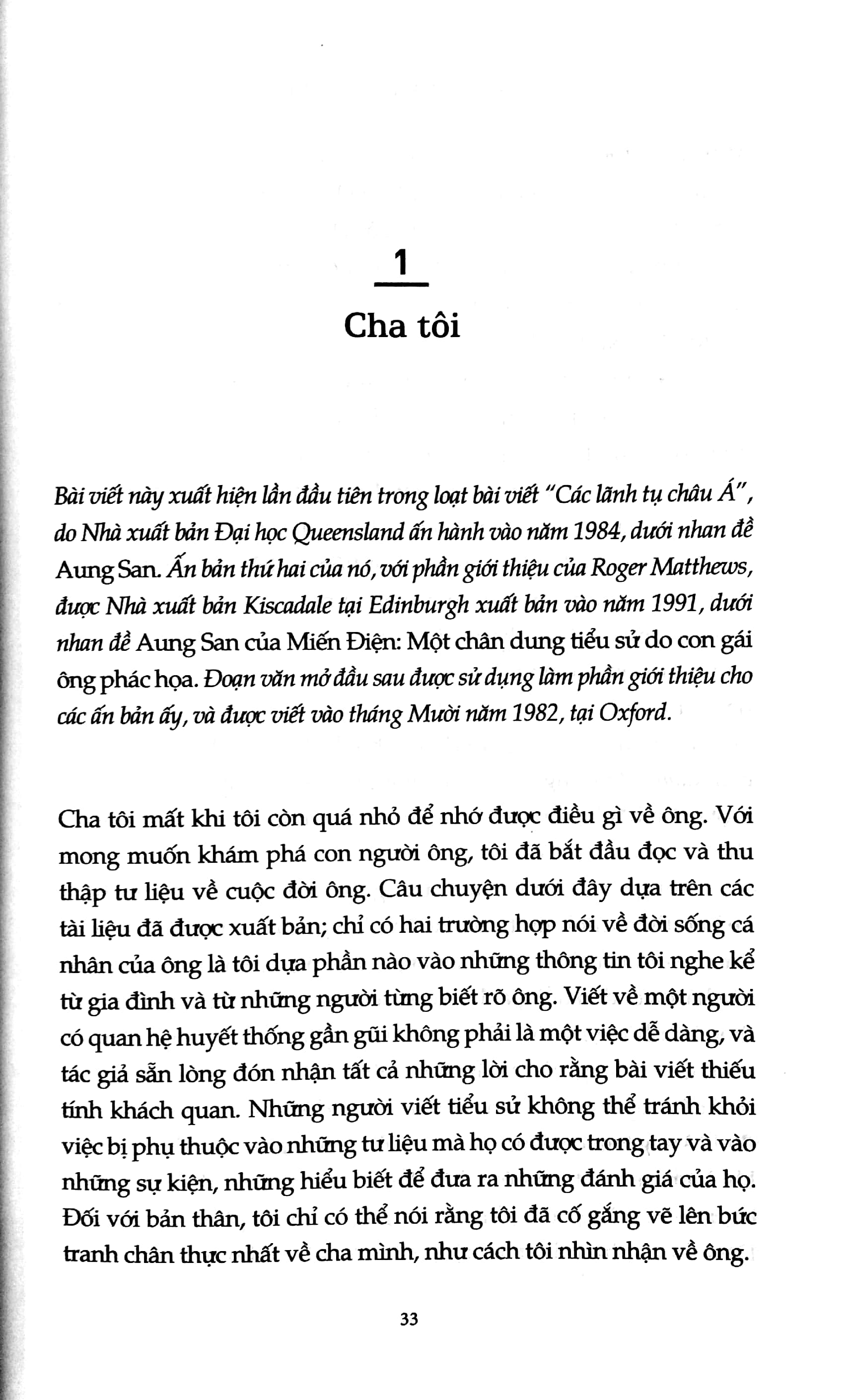 vượt qua sợ hãi - tư tưởng và con người aung san suu kyi qua các bài viết