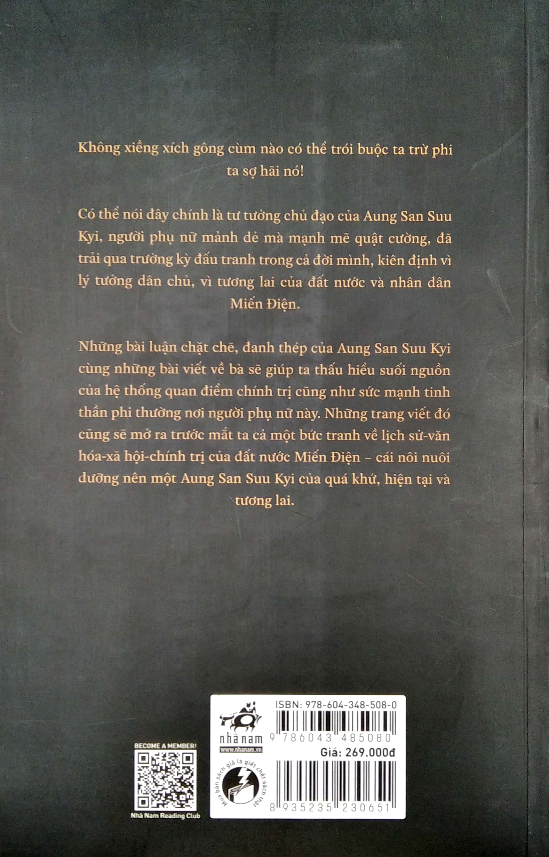 vượt qua sợ hãi - tư tưởng và con người aung san suu kyi qua các bài viết