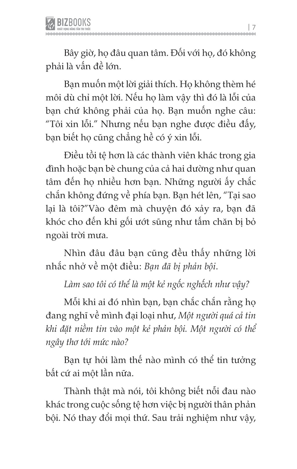vượt qua sự phản bội - đừng để tổn thương quá khứ hạn chế các mối quan hệ tương lai