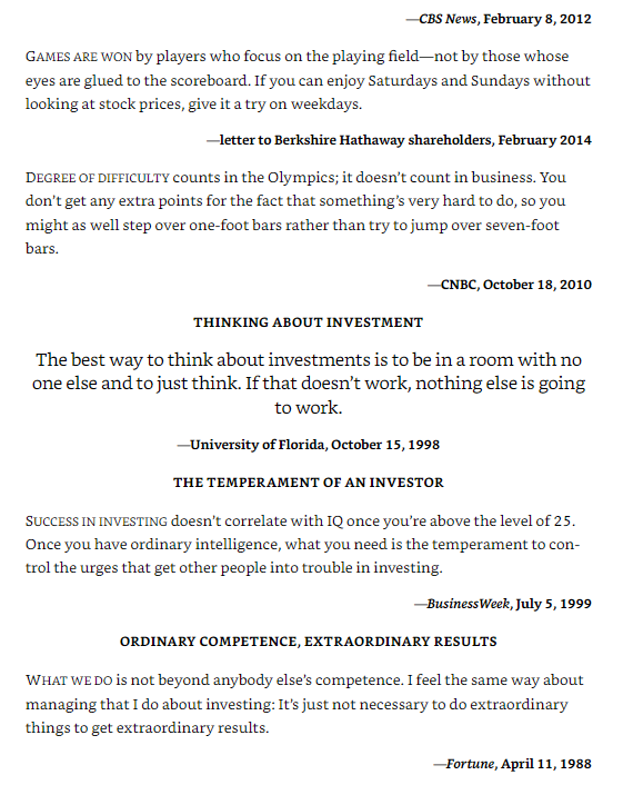 warren buffett - in his own words