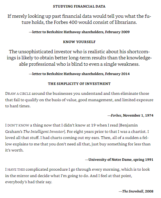 warren buffett - in his own words