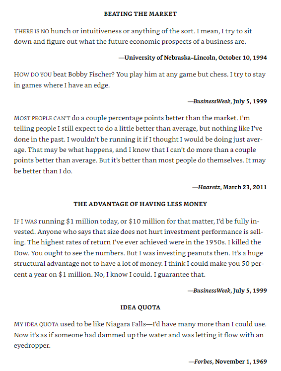 warren buffett - in his own words